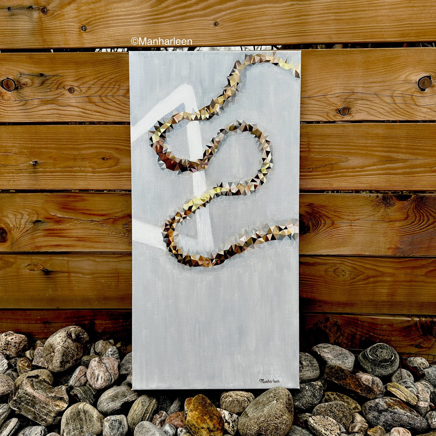 Original Oil Painting on canvas Gold