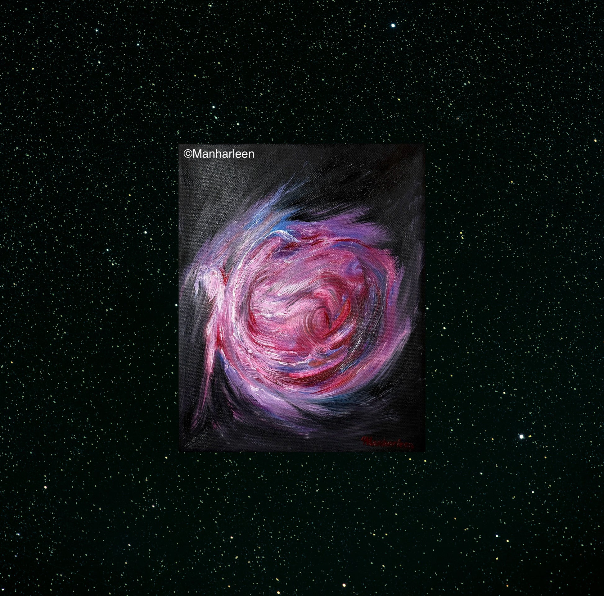 Space Art Pink Nova. Shop art, decor, paintings.