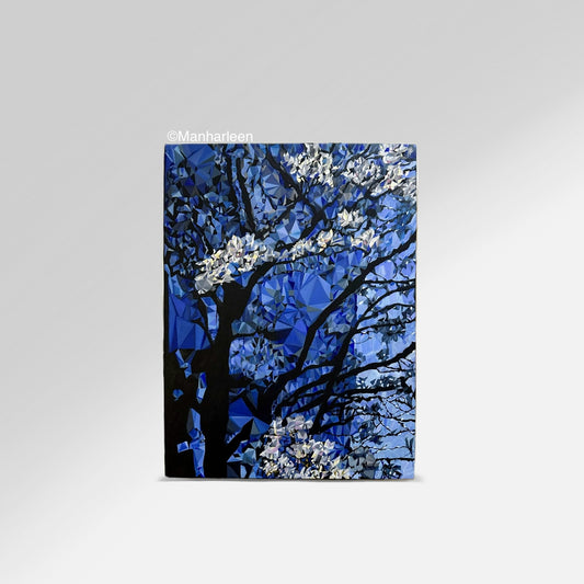 Original Oil Painting on canvas Blossoms, for sale, as home decor and wall decor.